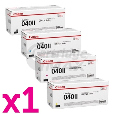 4-Pack Original Canon CART-040II High Yield Toner Combo [1BK+1C+1M+1Y]