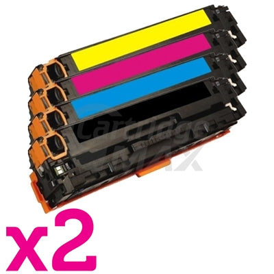 2 sets of 4 Pack Generic Canon CART-418 Toner Cartridges [2BK,2C,2M,2Y]