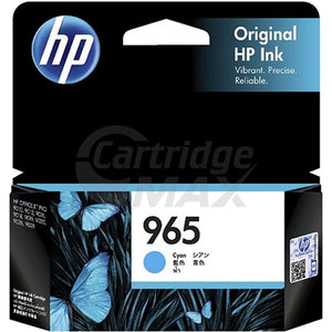 HP 965 Original Cyan Inkjet Cartridge 3JA77AA - 700 Pages