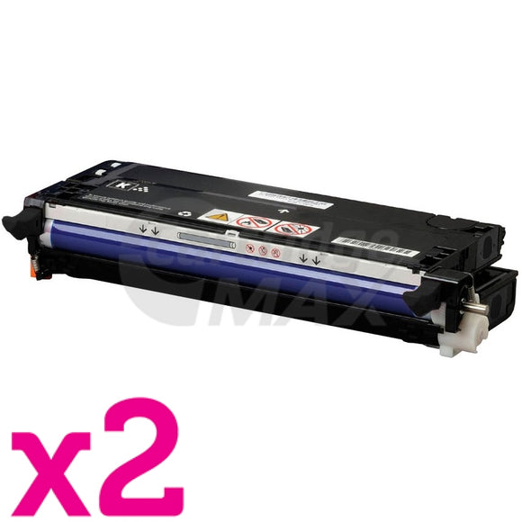 2 x Fuji Xerox DocuPrint C2100 / C3210DX Generic Black Toner Cartridge - 8,000 pages (CT350485)