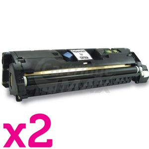 2 x HP C9700A (121A) Generic Black Toner Cartridge - 5,000 Pages
