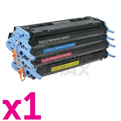 4 Pack HP Q6000A-Q6003A (124A) Generic Toner Cartridges [1BK,1C,1M,1Y]