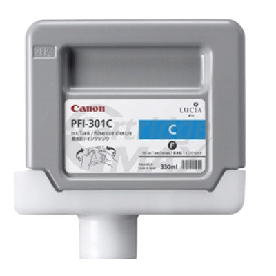 Original Canon PFI-301C Cyan Ink Cartridge  - 330ML