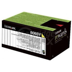 1 x Lexmark (80C8SY0) Original CX310 / CX410 / CX510 Yellow Standard Toner Cartridge