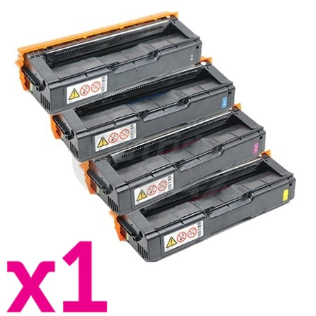 4 Pack Ricoh SPC250DN / SPC250SF (407547-407550) Generic Toner Combo [BK+C+M+Y]