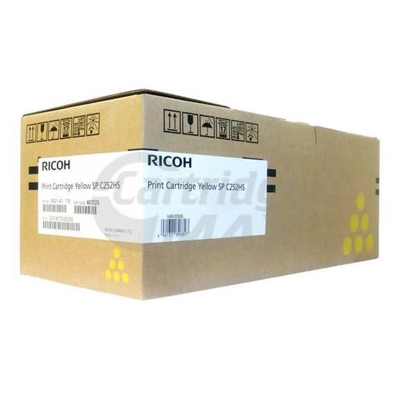 Lanier SPC252DN / SPC252SF Original Yellow Toner Cartridge [407723]