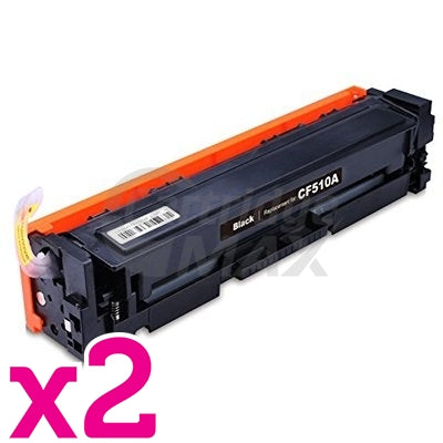 2 x HP 204A (CF510A) Generic Black Toner Cartridge