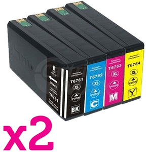 8 Pack Epson 676XL Generic Ink Cartridge [C13T676192-C13T676492] [2BK,2C,2M,2Y]