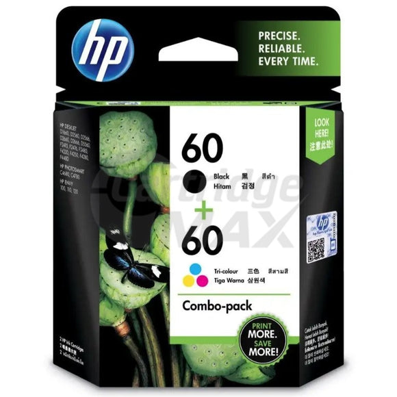 HP 60 Original [Value Pack] Inkjet Cartridge CN067AA [1BK,1CL]