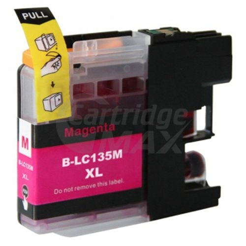Generic Brother LC-135XLM Magenta Ink Cartridge - 1,200 Pages