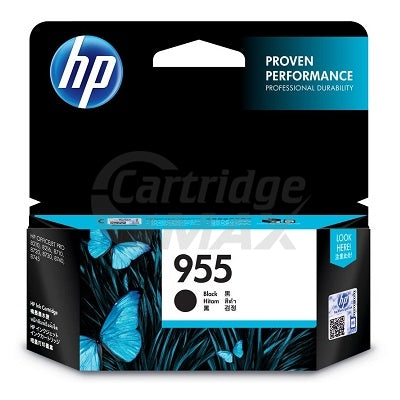 HP 955 Original Black Standard Inkjet Cartridge L0S60AA - 1,000 Pages