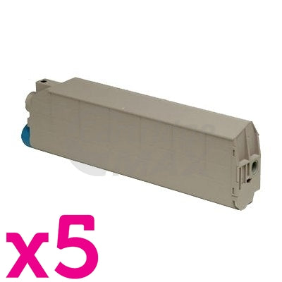 5 x OKI C5600 / 5700 Generic Black Toner Cartridge