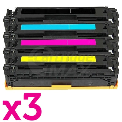 3 sets of 4 Pack HP CF400X-CF403X (201X) Generic Toner Cartridges [3BK,3C,3M,3Y]
