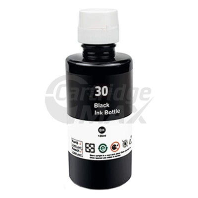 HP 30 Generic Black Ink Bottle 1VU29AA - 135ml