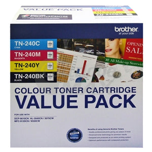 Value Pack - Brother TN-240CL4PK Original Toner [1BK,1C,1M,1Y]