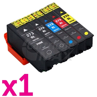 5-Pack Epson 273XL Generic High Yield Ink Combo [1BK,1PBK,1C,1M,1Y]