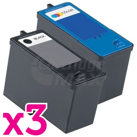 6 Pack Dell 922 924 942 962 964 944 (M4640 + M4646) Generic Ink Combo [3BK,3C]