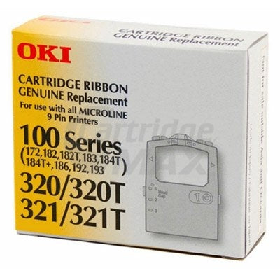 OKI GENUINE Ribbon 100/320 MICROLINE 172 183 184 192 193 320 321 - approx 3M characters (44641501)