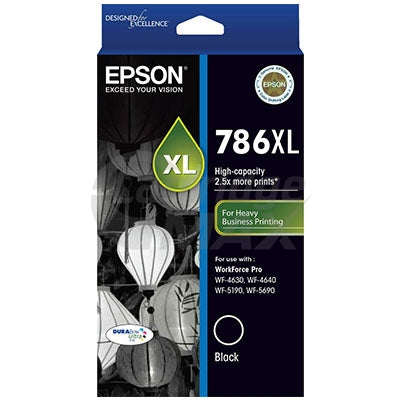Epson 786XL Original Black Ink Cartridge - 2,600 pages [C13T787192]