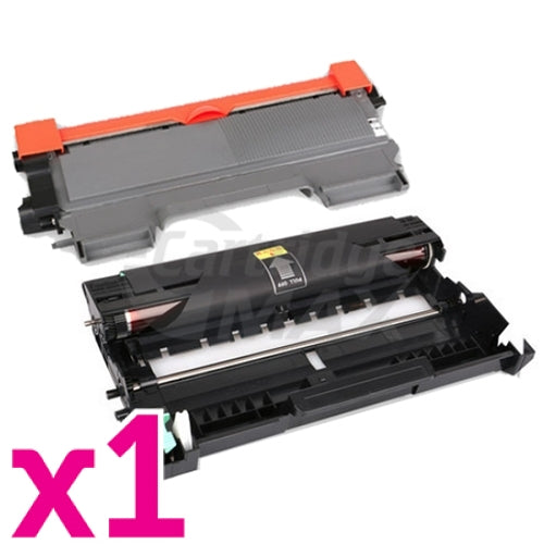 Brother Generic TN-2250 Toner Cartridge + Generic DR-2225 Drum Unit Combo