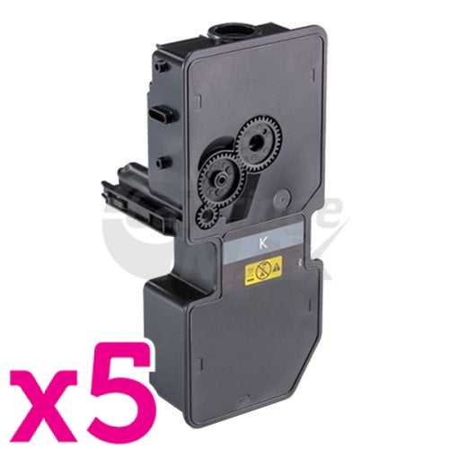 5 x Compatible for TK-5234K Black Toner Cartridge suitable for Kyocera Ecosys M5521, P5021