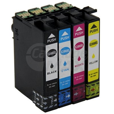 5 Pack Epson 288XL Generic High Yield Inkjet Cartridges Combo [2BK,1C,1M,1Y]