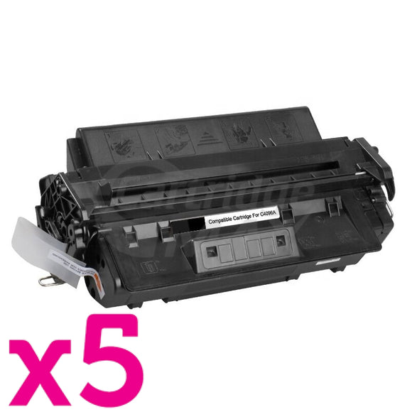 5 x HP C4096A (96A) Generic Black Toner Cartridge - 5,000 Pages