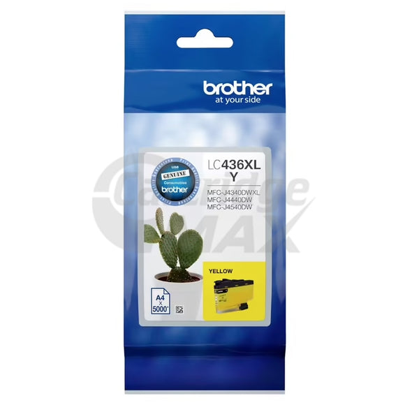 Brother LC-436XLY Original High Yield Yellow Ink Cartridge