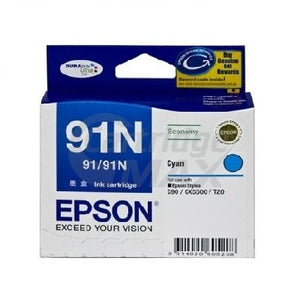 Epson Original 91N Cyan Ink Cartridge [C13T107292]