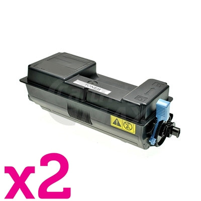 2 x Compatible for TK-3114 Black Toner Kit suitable for Kyocera FS-4100DN