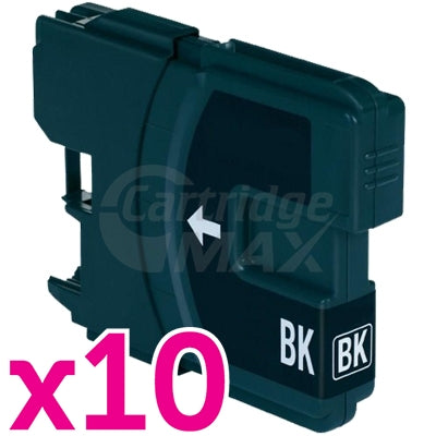 10 x Brother LC-38BK Generic Black