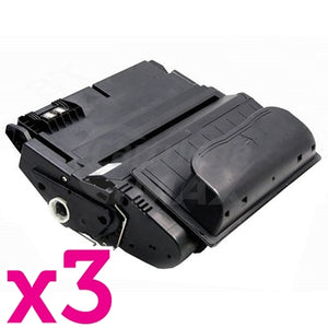 3 x HP Q1339A (39A) Generic Black Toner Cartridge - 18,000 Pages