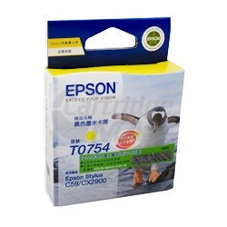 Original Epson T0754 Yellow Ink Cartridge
