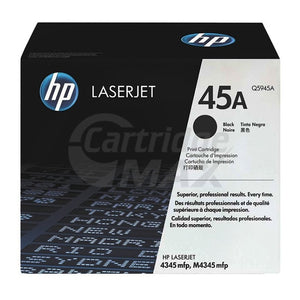 1 x HP Q5945A (45A) Original Black Toner Cartridge - 18,000 Pages