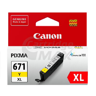Original Canon CLI-671XLY Yellow High Yield Inkjet