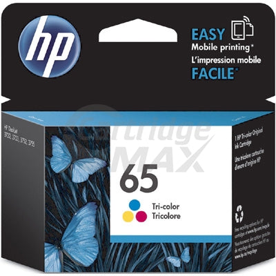 HP 65 Original [Tri Colour Pack] Inkjet Cartridge N9K01AA - 100 Pages