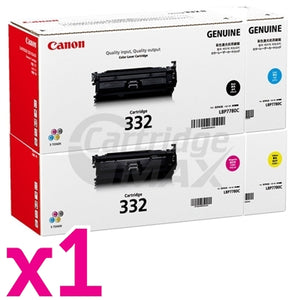 4-Pack Original Canon CART-332 Toner Combo [1BK,1C,1M,1Y]