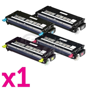 4-Pack Dell 3110 3110CN 3115CN High Capacity Generic laser toner cartridge - 8,000 Pages [1BK,1C,1M,1Y]
