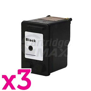 3 x HP 60XL Generic Black Inkjet Cartridge CC641WA - 600 Pages