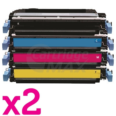 2 sets of 4 Pack HP CB400A-CB403A (642A) Generic Toner Cartridges [2BK,2C,2M,2Y]