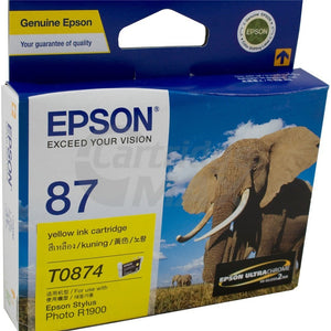 Epson 87 T0874 Yellow Original Ink Cartridge - 915 pages [C13T087490]