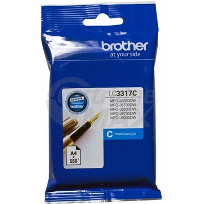 Original Brother LC-3317C Cyan Ink Cartridge