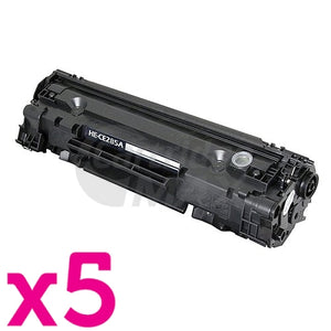 5 x HP CE285A (85A) Generic Black Toner Cartridge - 1,600 Pages
