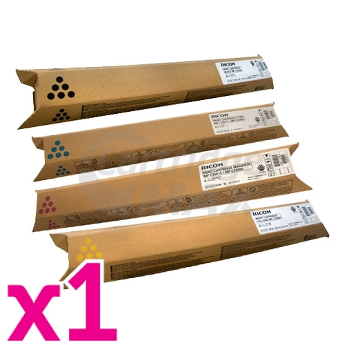4 Pack Ricoh Aficio MP C2800 / C3300 Original Toner Cartridge [841128-841439]