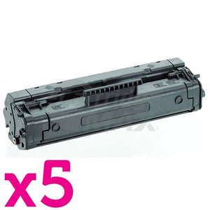 5 x HP C3906A (06A) Generic Black Toner Cartridge - 2,500 Pages