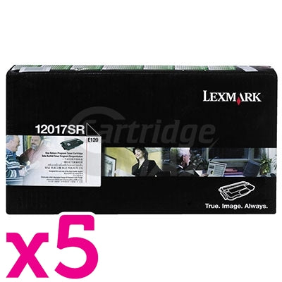 5 x Lexmark Original E120 E120n (12017SR) Toner Cartridge