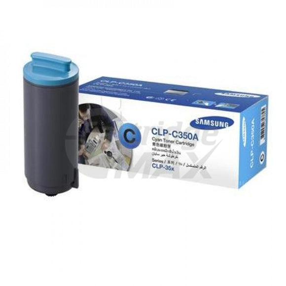 Original Samsung CLP-350N Cyan Toner Cartridge - 2,000  pages (CLP-C350A)