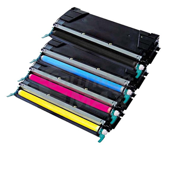 5 Pack Lexmark Generic C524 / C534DN Toner Cartridges High Capacity - BK 8,000 pages & CMY