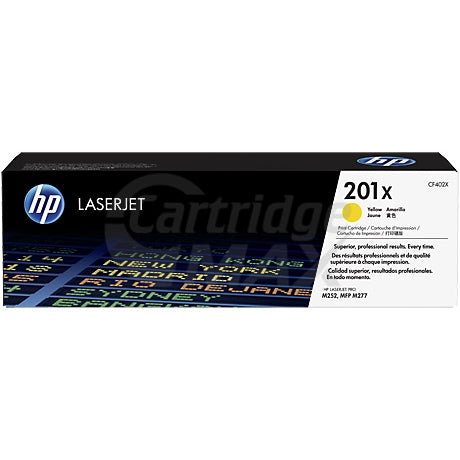 HP CF402X (201X) Original Yellow Toner Cartridge - 2,300 Pages