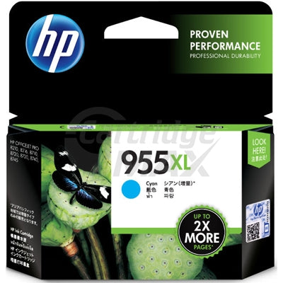 HP 955XL Original Cyan High Yield Inkjet Cartridge L0S63AA - 1,600 Pages